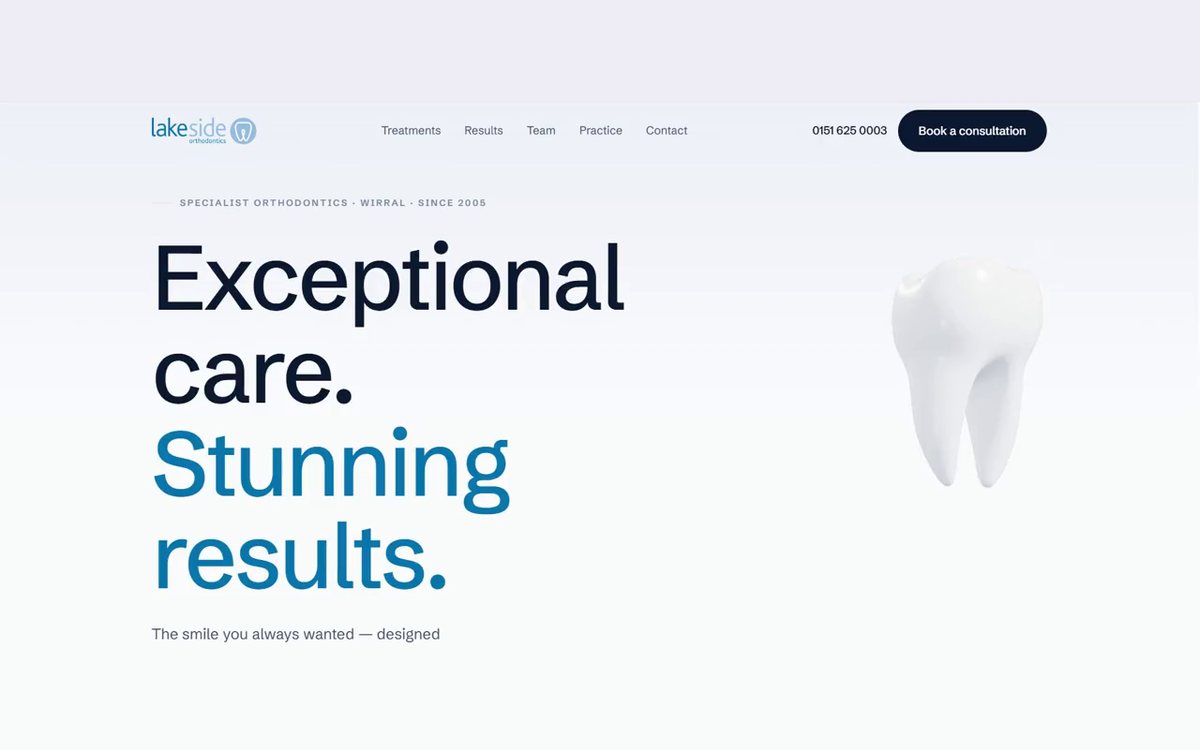 Lakeside Orthodontics website redesign